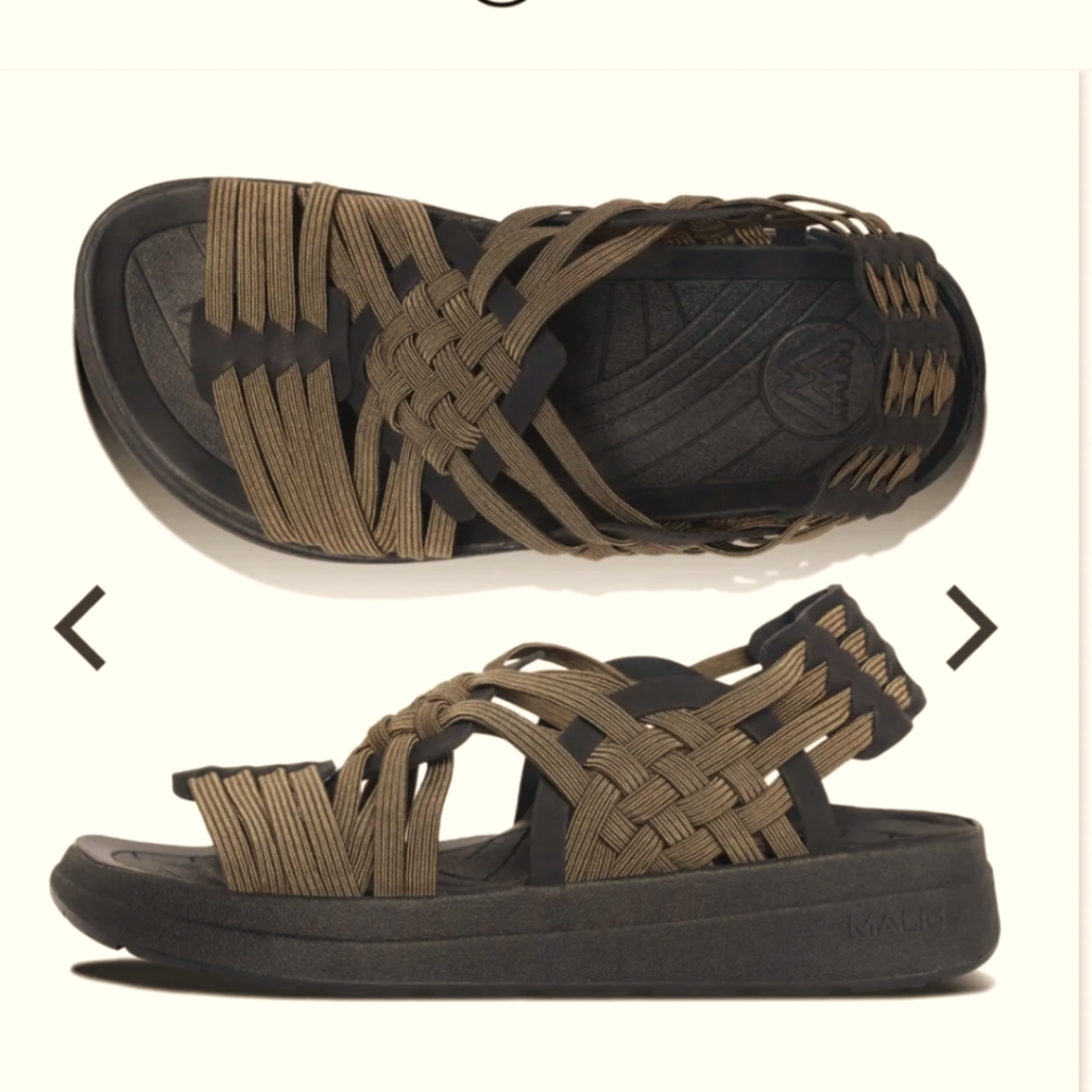 Malibu Sandals - Canyon model size 11 Olive/black New in box